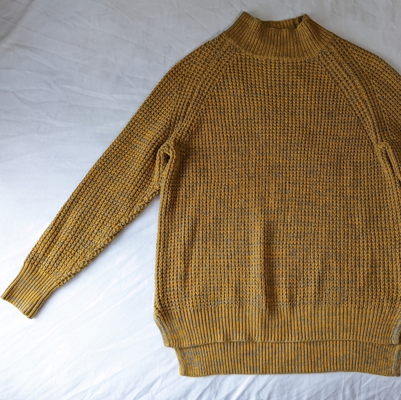 BDG Urban Outfitters Mustard yellow Knit Sweater Loose Fit - Picture 4 of 10